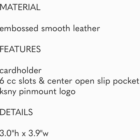 NWT Kate Spade Embossed Card Holder - Picture 4 of 4